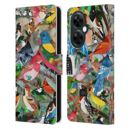 Suzan Lind Birds Medley 2 Leather Book Wallet Case Cover For OnePlus Nord CE 3 Lite 5G