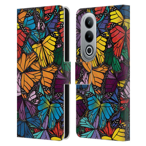 Suzan Lind Butterflies Monarch Leather Book Wallet Case Cover For OPPO OnePlus Ace 3V 5G