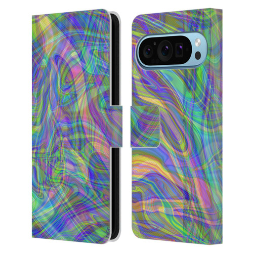 Suzan Lind Colours & Patterns Iridescent Abstract Leather Book Wallet Case Cover For Google Pixel 9 / Pixel 9 Pro
