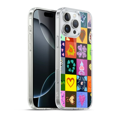 Suzan Lind Colours & Patterns Heart Quilt Soft Gel Case for Apple iPhone 16 Pro Max & MagSafe