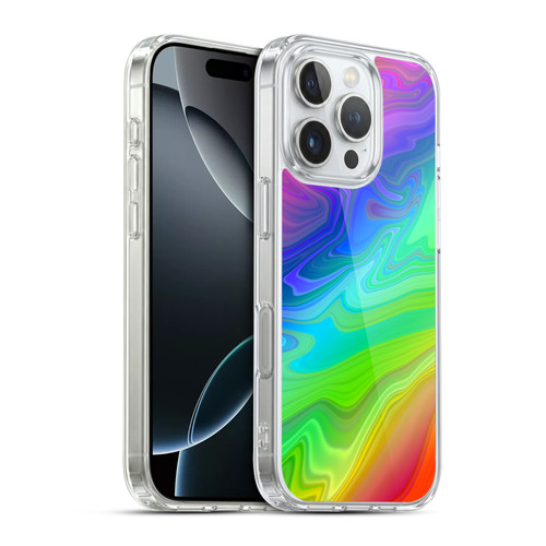 Suzan Lind Marble Rainbow Soft Gel Case for Apple iPhone 16 Pro & MagSafe