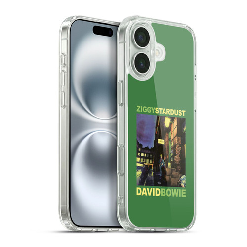 David Bowie Album Art Ziggy Stardust Soft Gel Case for Apple iPhone 16 Plus