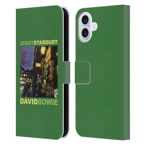 David Bowie Album Art Ziggy Stardust Leather Book Wallet Case Cover For Apple iPhone 16 Plus