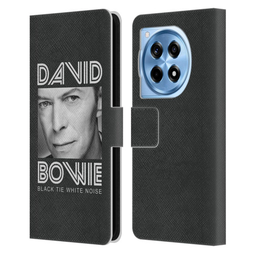 David Bowie Album Art Black Tie Leather Book Wallet Case Cover For OnePlus 12R