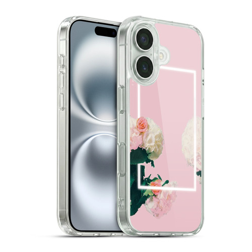 The 1975 Key Art Roses Pink Soft Gel Case for Apple iPhone 16 & MagSafe