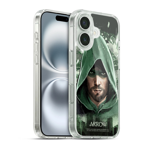Arrow TV Series Graphics Oversized Soft Gel Case for Apple iPhone 16 & MagSafe