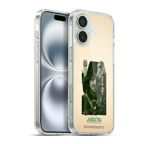 Arrow TV Series Graphics Team Soft Gel Case for Apple iPhone 16 Plus & MagSafe