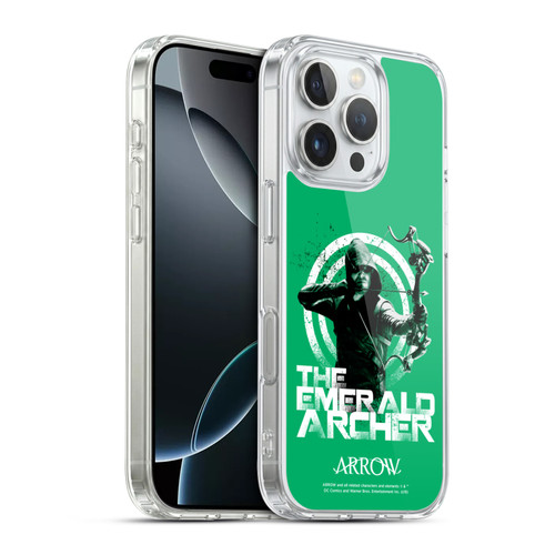 Arrow TV Series Graphics The Emerald Archer Soft Gel Case for Apple iPhone 16 Pro & MagSafe