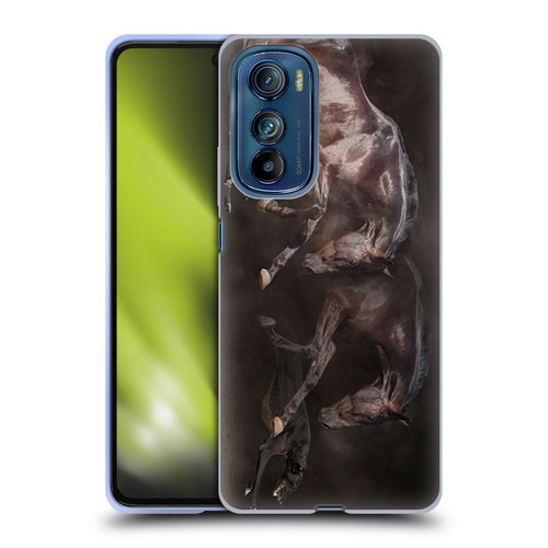 Klaudia Senator Animal Art Greyhound And Horse Soft Gel Case for Motorola Edge 30