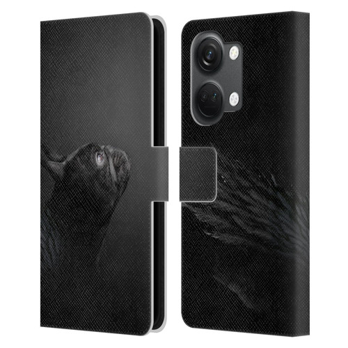 Klaudia Senator French Bulldog Angel Leather Book Wallet Case Cover For OnePlus Nord 3 5G