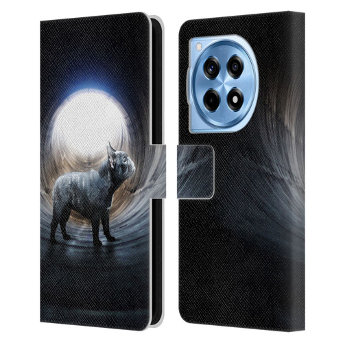 Klaudia Senator French Bulldog Lost Leather Book Wallet Case Cover For OnePlus 12R