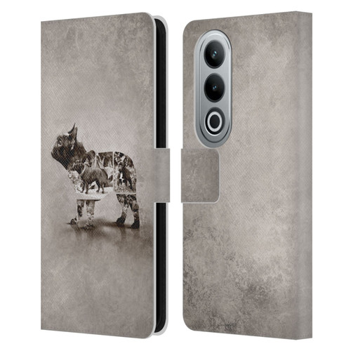 Klaudia Senator French Bulldog Vintage Leather Book Wallet Case Cover For OPPO OnePlus Ace 3V 5G