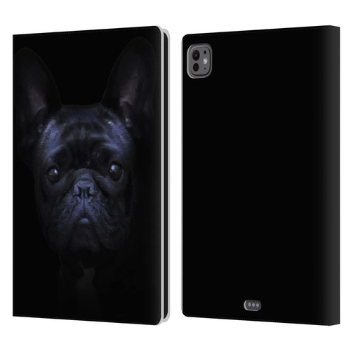 Klaudia Senator French Bulldog 2 Darkness Leather Book Wallet Case Cover For Apple iPad Pro 11 M4 2024