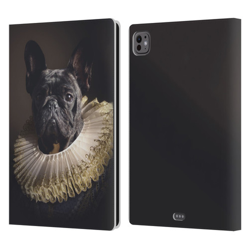 Klaudia Senator French Bulldog 2 King Leather Book Wallet Case Cover For Apple iPad Pro 11 M4 2024