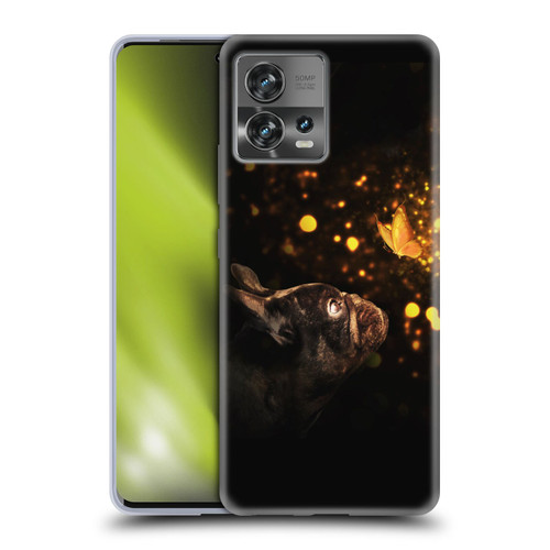 Klaudia Senator French Bulldog Butterfly Soft Gel Case for Motorola Moto Edge 30 Fusion