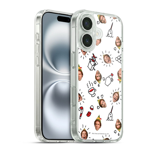 Elf Movie Graphics 2 Buddy Face Pattern Soft Gel Case for Apple iPhone 16 & MagSafe