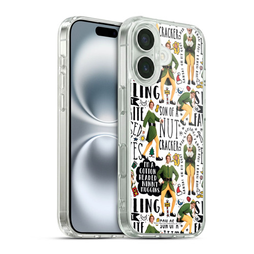 Elf Movie Graphics 2 Buddy Pattern Soft Gel Case for Apple iPhone 16 & MagSafe