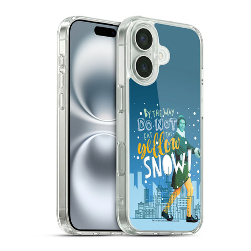 Elf Movie Graphics 2 Yellow Snow Soft Gel Case for Apple iPhone 16 & MagSafe
