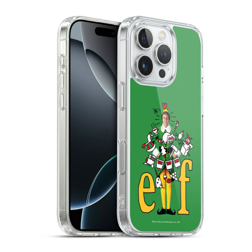Elf Movie Graphics 2 Doodles Soft Gel Case for Apple iPhone 16 Pro & MagSafe
