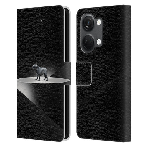 Klaudia Senator French Bulldog 2 Wandering Leather Book Wallet Case Cover For OnePlus Nord 3 5G