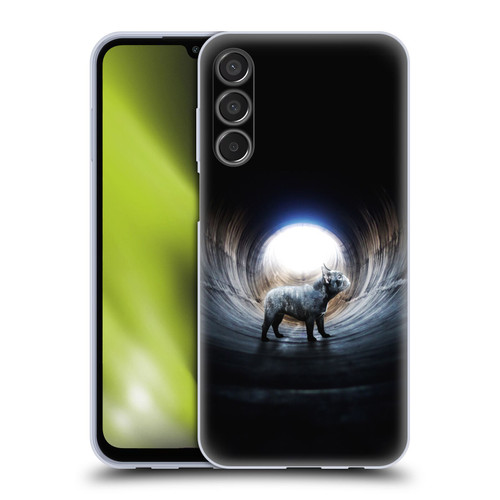 Klaudia Senator French Bulldog Lost Soft Gel Case for Samsung Galaxy M15/F15 5G