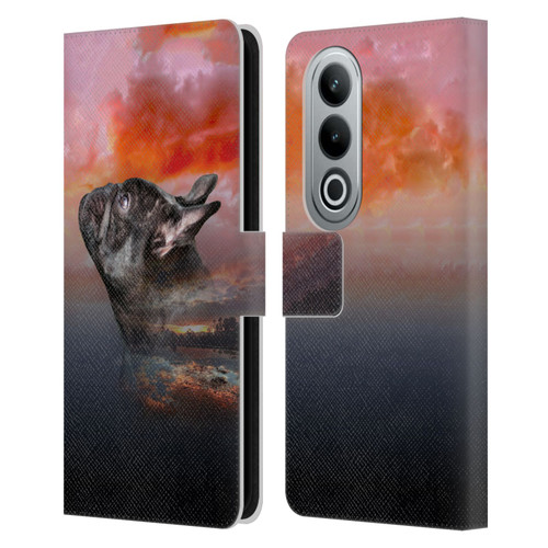 Klaudia Senator French Bulldog 2 Reminisce Leather Book Wallet Case Cover For OPPO OnePlus Ace 3V 5G