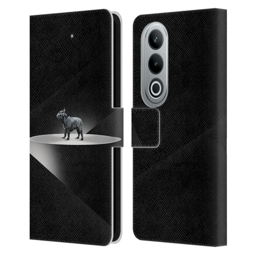 Klaudia Senator French Bulldog 2 Wandering Leather Book Wallet Case Cover For OPPO OnePlus Ace 3V 5G