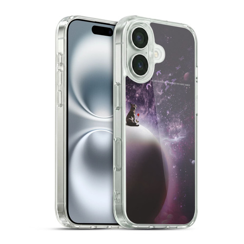 Klaudia Senator French Bulldog 2 In The Galaxy Soft Gel Case for Apple iPhone 16 & MagSafe