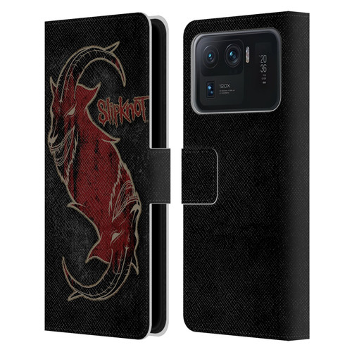 Slipknot Key Art Red Goat Leather Book Wallet Case Cover For Xiaomi Mi 11 Ultra
