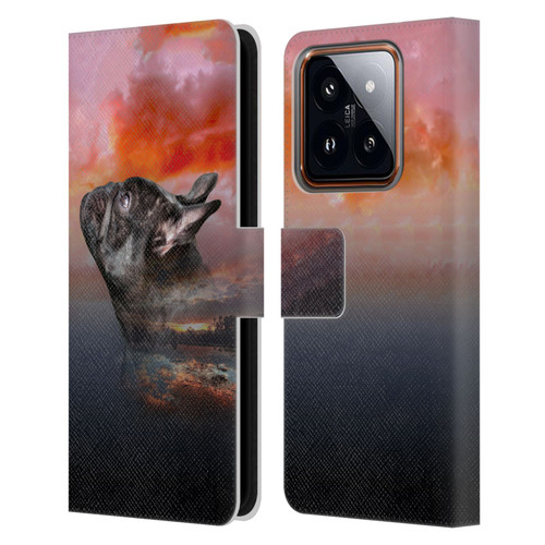 Klaudia Senator French Bulldog 2 Reminisce Leather Book Wallet Case Cover For Xiaomi 14