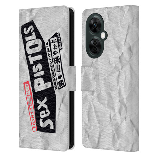 Sex Pistols Band Art Filthy Lucre Live Leather Book Wallet Case Cover For OnePlus Nord CE 3 Lite 5G