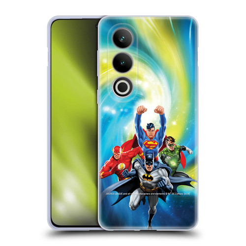 Justice League DC Comics Airbrushed Heroes Galaxy Soft Gel Case for OPPO OnePlus Ace 3V 5G