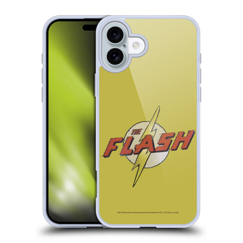 The Flash DC Comics Fast Fashion Logo Soft Gel Case for Apple iPhone 16 Plus