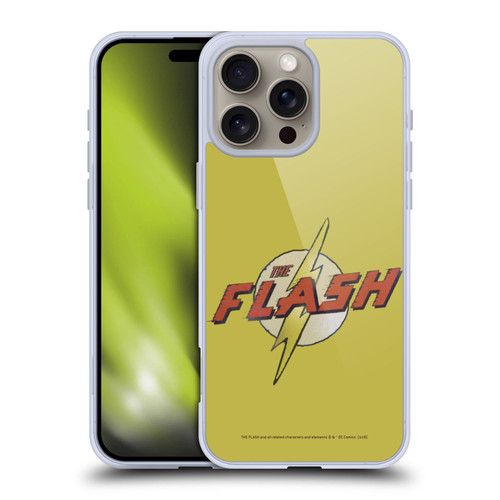 The Flash DC Comics Fast Fashion Logo Soft Gel Case for Apple iPhone 16 Pro Max