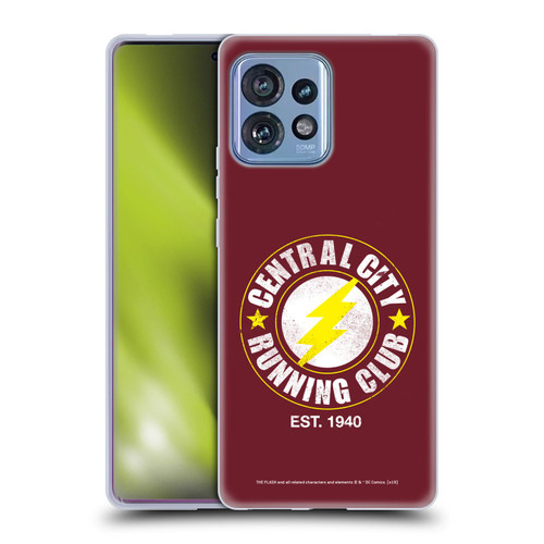 The Flash DC Comics Fast Fashion Running Club Soft Gel Case for Motorola Moto Edge 40 Pro