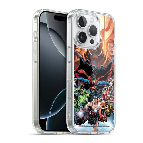 Justice League DC Comics Comic Book Covers #10 Darkseid War Soft Gel Case for Apple iPhone 16 Pro
