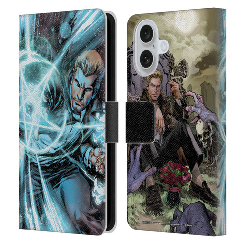 Justice League DC Comics Dark Comic Art Constantine #1 Leather Book Wallet Case Cover For Apple iPhone 16