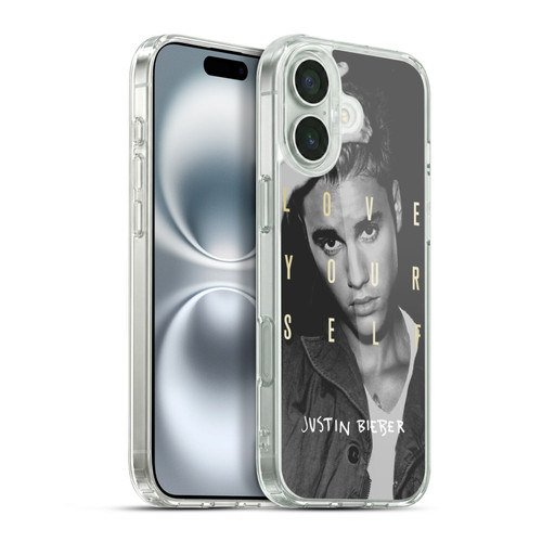 Justin Bieber Purpose B&w Love Yourself Soft Gel Case for Apple iPhone 16 Plus & MagSafe