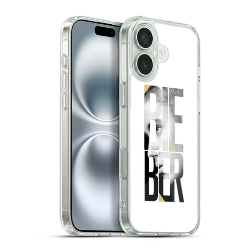 Justin Bieber Purpose B&w Mirror Calendar Text Soft Gel Case for Apple iPhone 16 Plus & MagSafe
