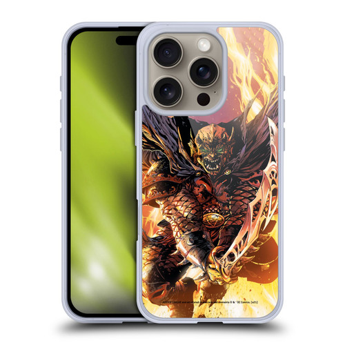 Justice League DC Comics Dark Comic Art Etrigan Demon Knights Soft Gel Case for Apple iPhone 16 Pro