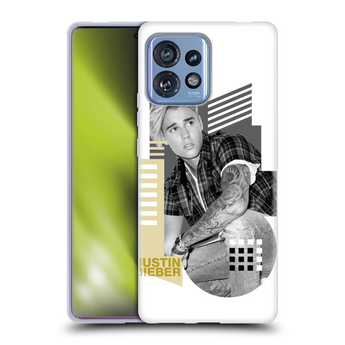 Justin Bieber Purpose B&w Calendar Geometric Collage Soft Gel Case for Motorola Moto Edge 40 Pro