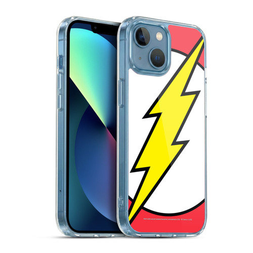 The Flash DC Comics Logo Oversized Soft Gel Case for Apple iPhone 13 Mini & MagSafe