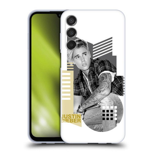 Justin Bieber Purpose B&w Calendar Geometric Collage Soft Gel Case for Samsung Galaxy M15/F15 5G