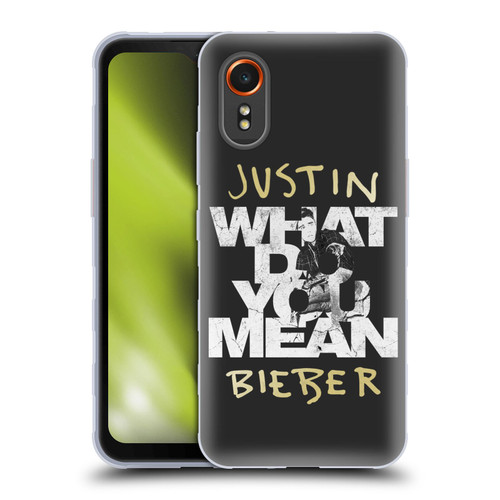 Justin Bieber Purpose B&w What Do You Mean Typography Soft Gel Case for Samsung Galaxy Xcover7 5G