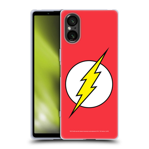 The Flash DC Comics Logo Plain Soft Gel Case for Sony Xperia 5 V 5G