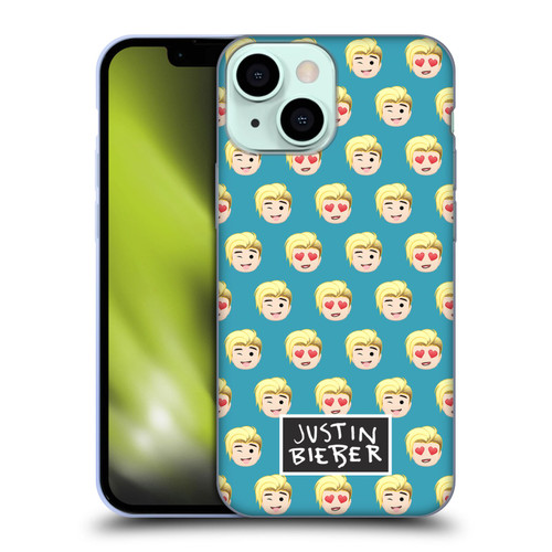 Justin Bieber Justmojis Patterns Soft Gel Case for Apple iPhone 13 Mini