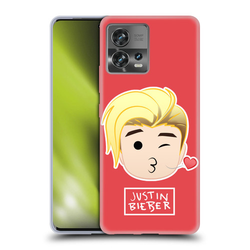Justin Bieber Justmojis Kiss Soft Gel Case for Motorola Moto Edge 30 Fusion