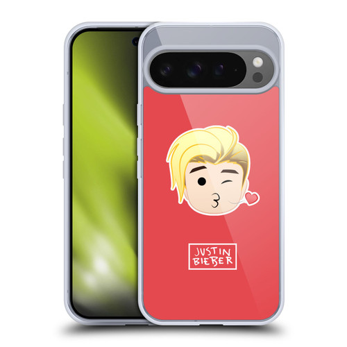Justin Bieber Justmojis Kiss Soft Gel Case for Google Pixel 9 Pro XL