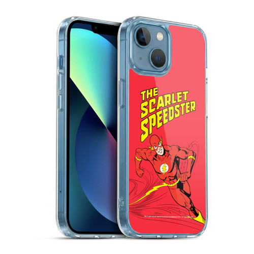 The Flash DC Comics Vintage Scarlet Speedster Soft Gel Case for Apple iPhone 13 Mini & MagSafe