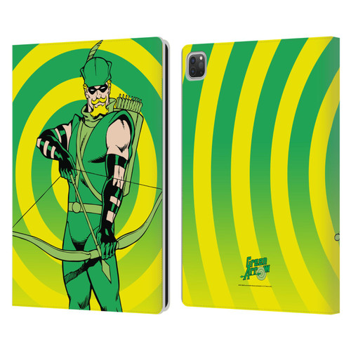 Justice League DC Comics Green Arrow Comic Art Classic Leather Book Wallet Case Cover For Apple iPad Pro 13 M4 2024